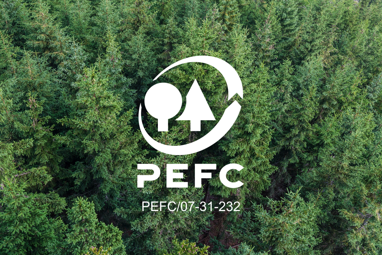 PEFC-certified wood logo