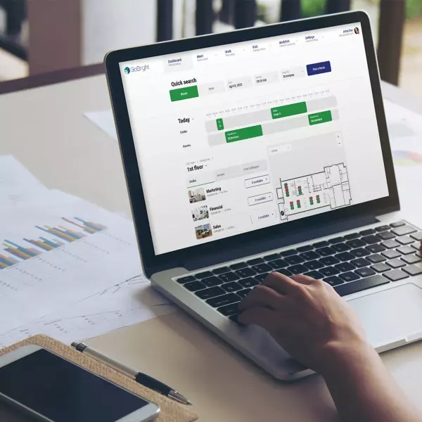 Meet-Work-Visit GoBright technologie op kantoor